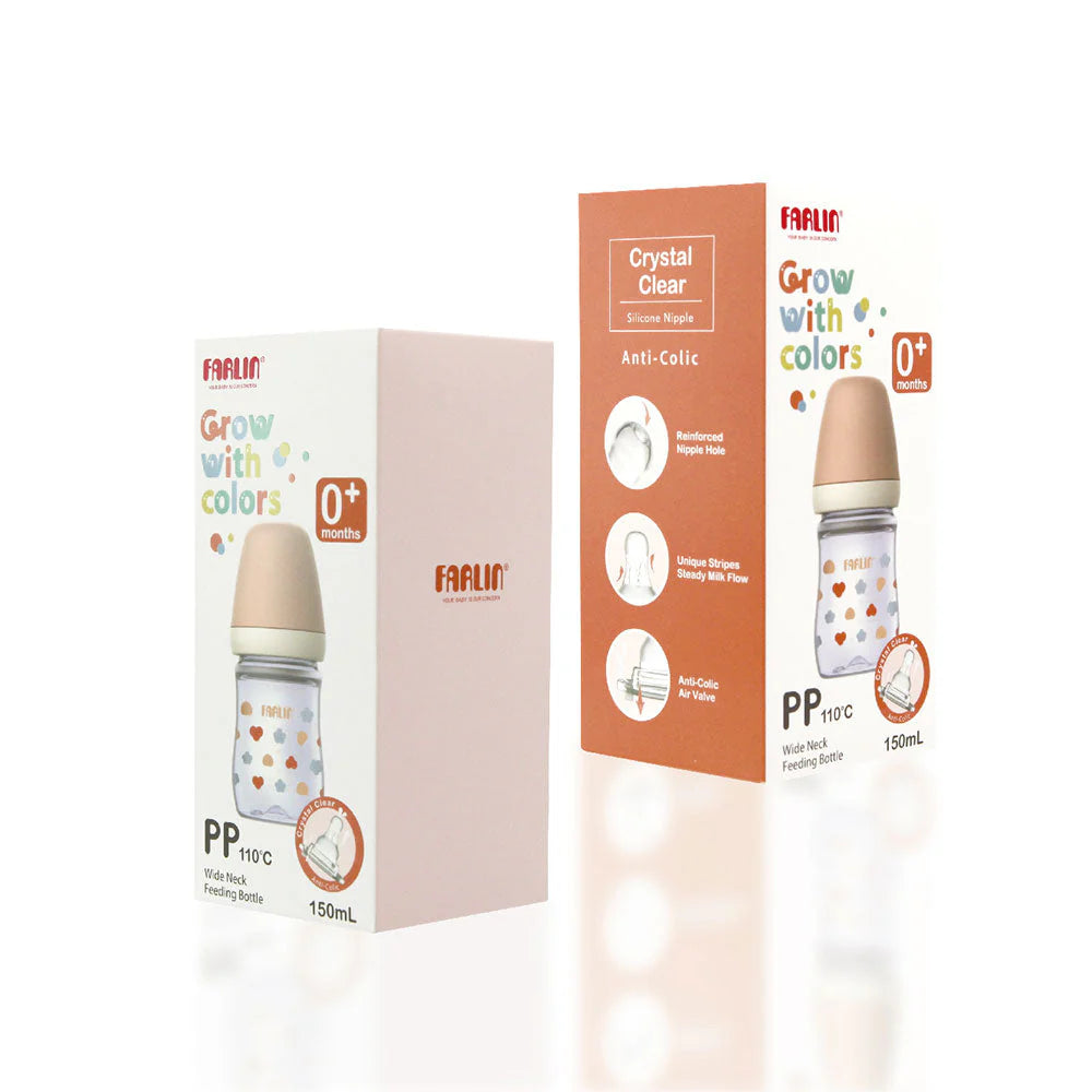 FARLIN PP WIDE NECK FEEDING BOTTLE 150ML Beige
