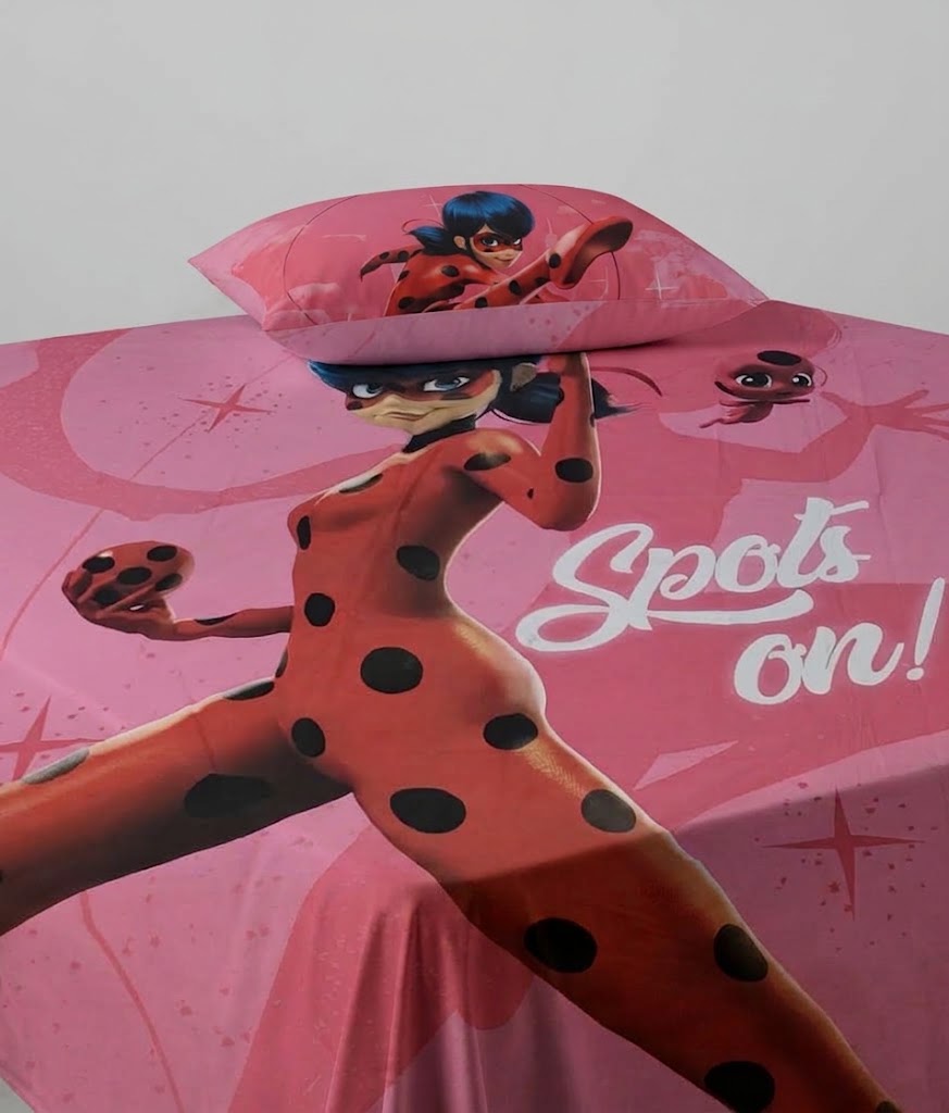 Miraculous Ladybug kids Cotton Bed Sheet
