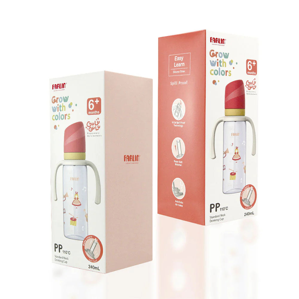 FARLIN STANDARD NECK DRINKING CUP 240ML RED