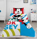 Mickey Mouse Cartoon character kids Cotton Bed Sheet