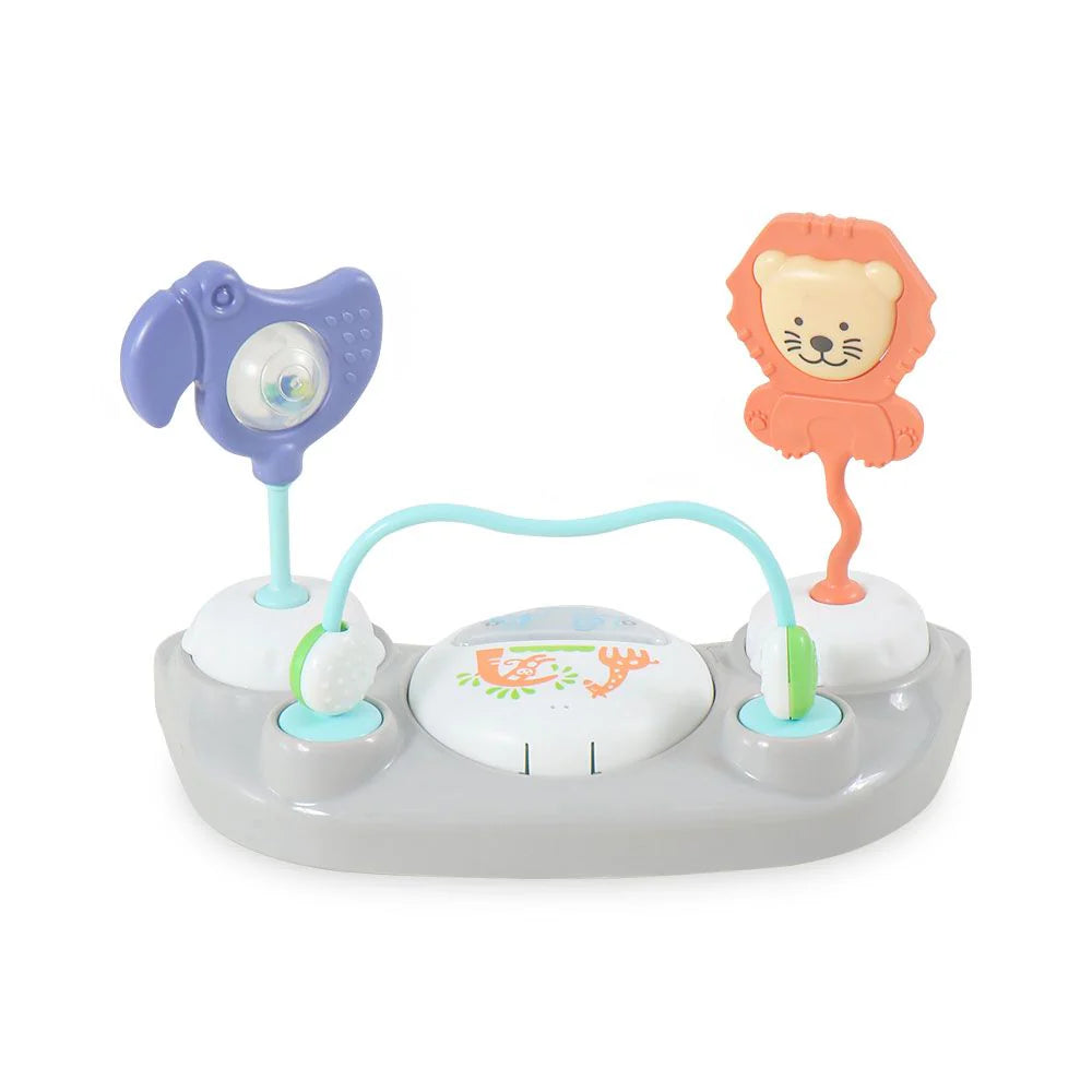 TINNIES BLUE BABY WALKER – PADDED SEAT & TOY TRAY