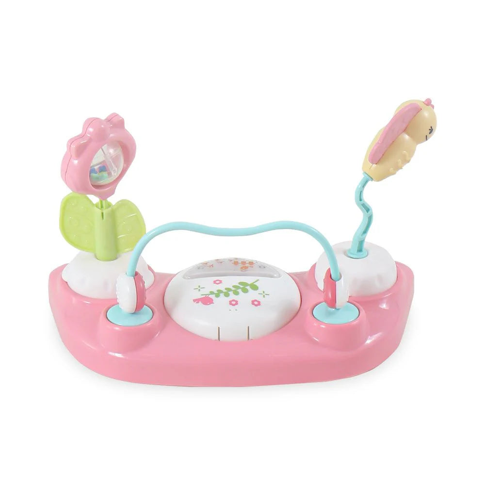 TINNIES PINK BABY WALKER – PADDED SEAT & TOY TRAY