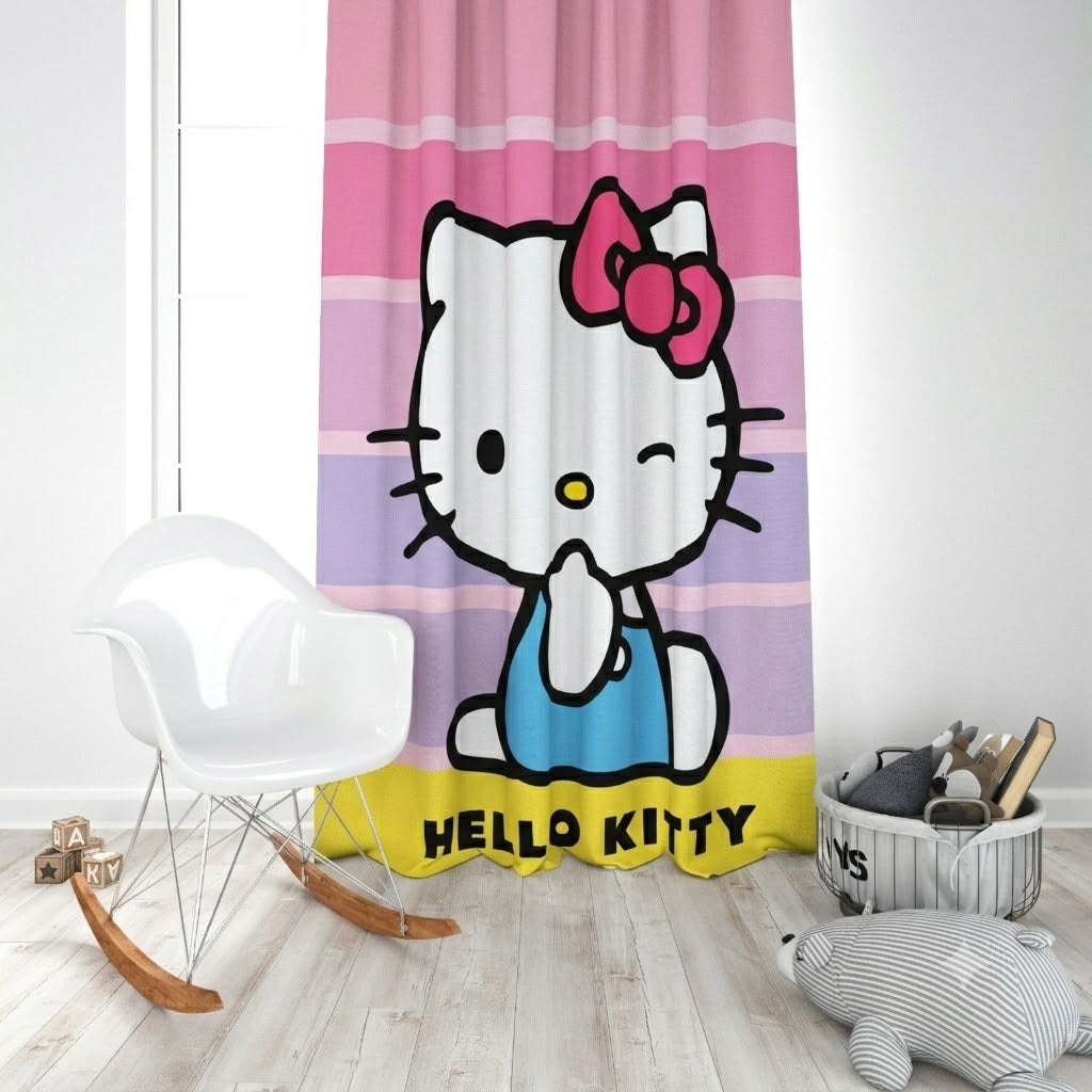 Hello Kitty Kids Room Curtain