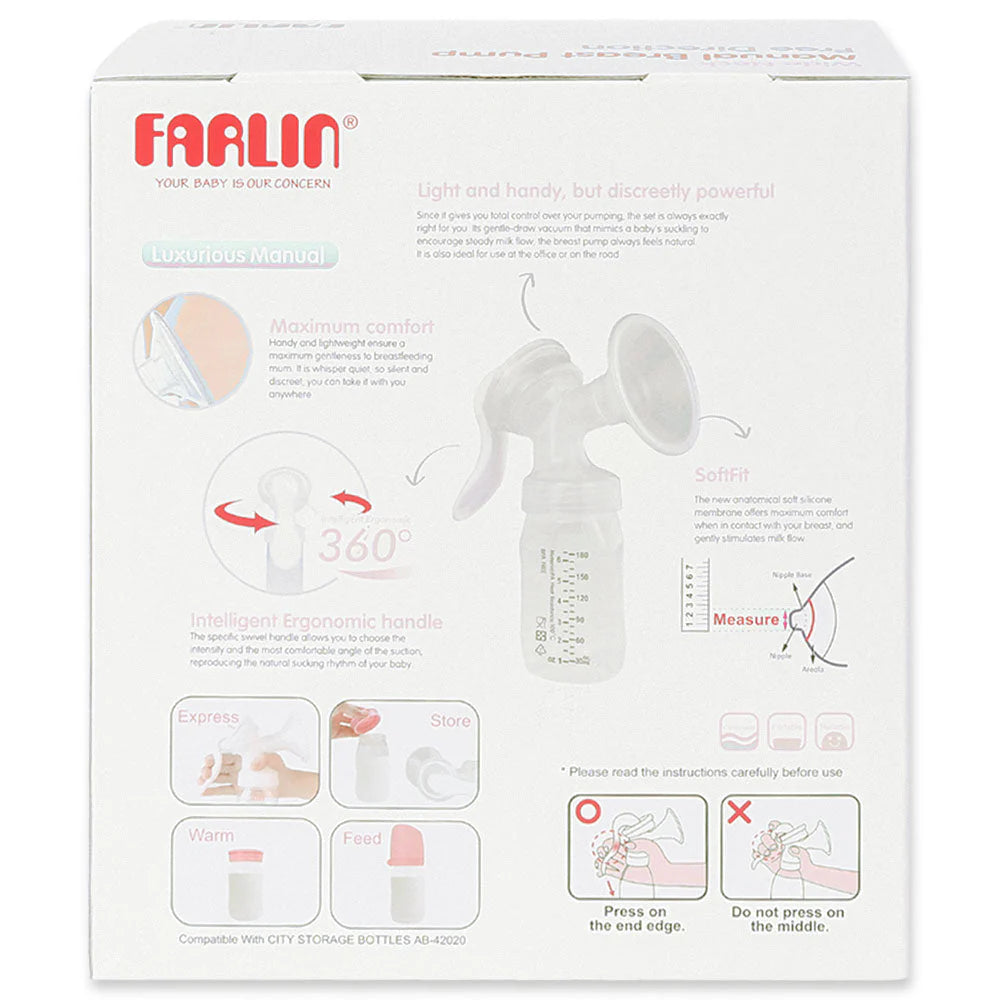 FARLIN MANUAL BREAST PUMP WN FREE DIRECTION