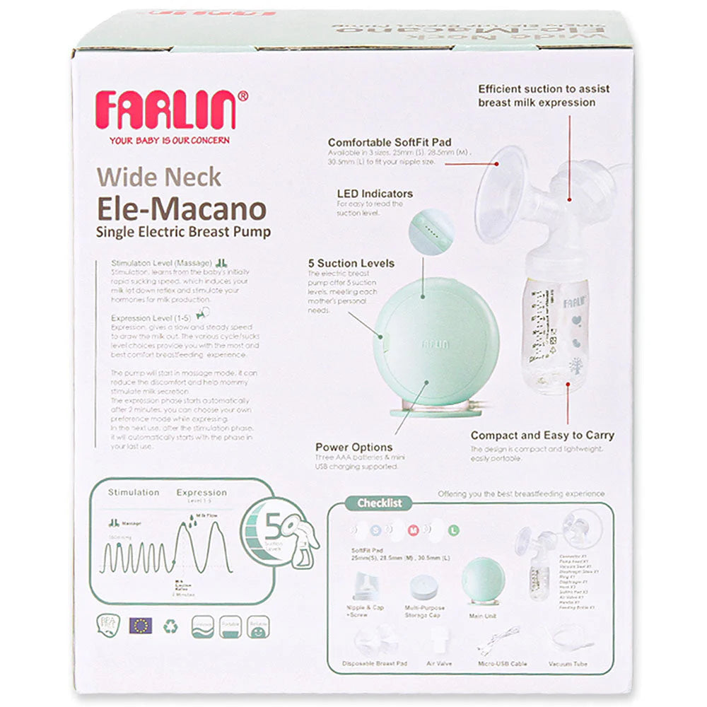 FARLIN ELECTRIC BREAST PUMP WN ELE-MACANO