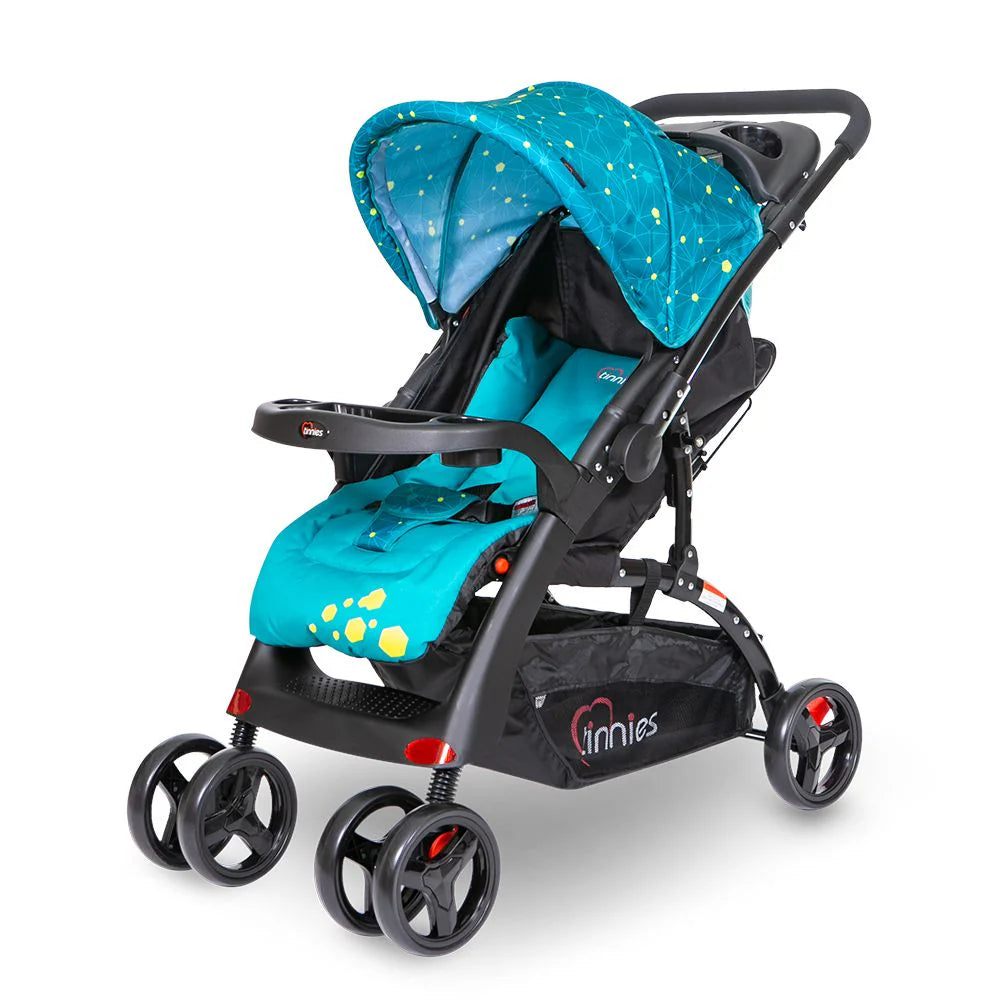 TINNIES BABY STROLLER REVERSIBLE HANDLE ACID BLUE