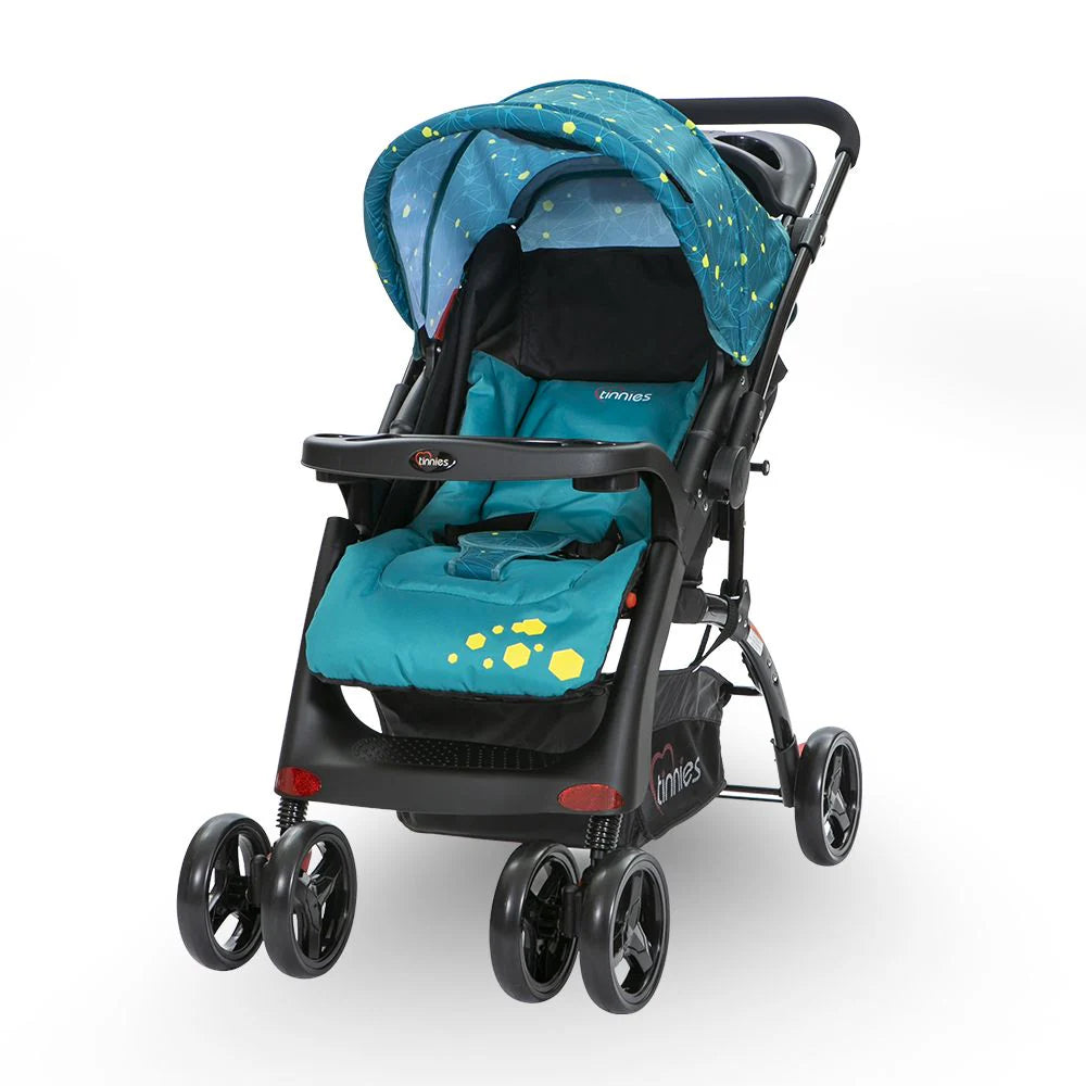 TINNIES BABY STROLLER REVERSIBLE HANDLE ACID BLUE