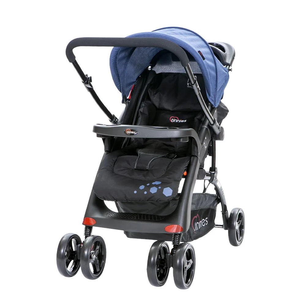 TINNIES BABY STROLLER REVERSIBLE HANDLE BLACK
