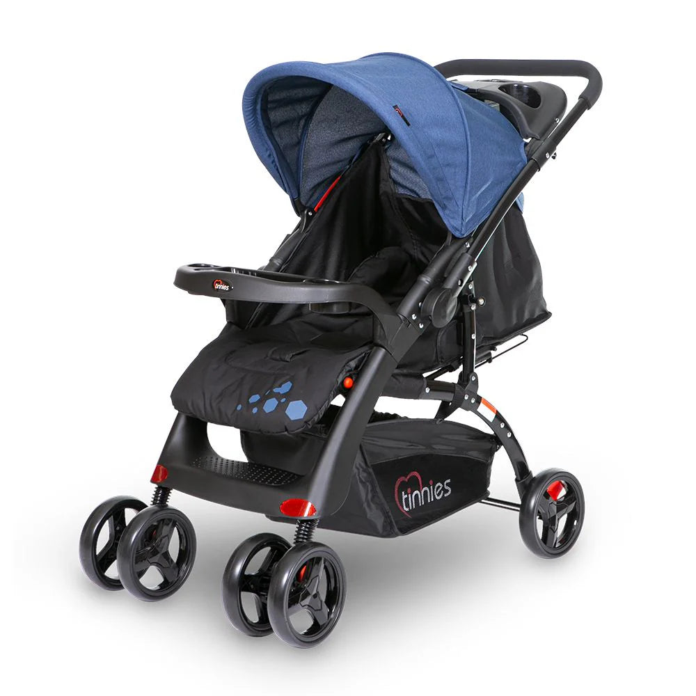 TINNIES BABY STROLLER REVERSIBLE HANDLE BLACK