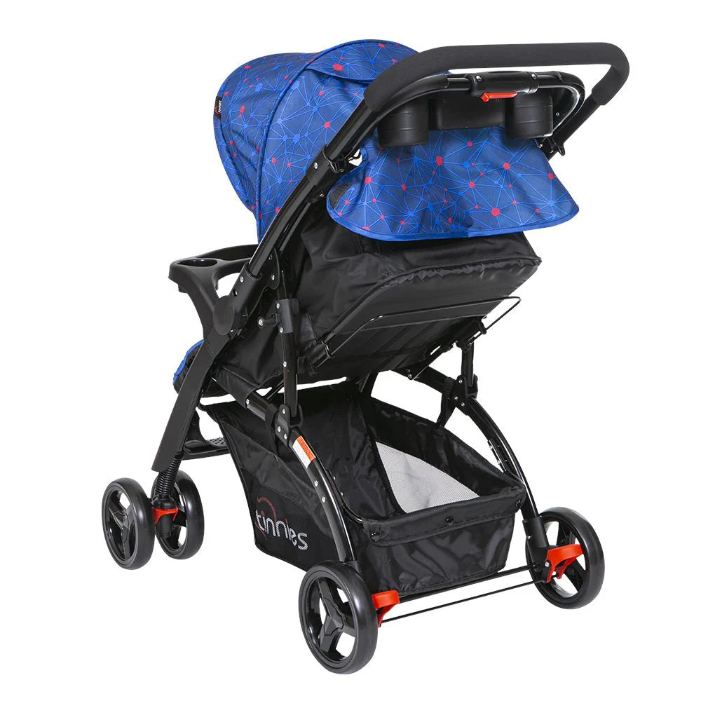 TINNIES BABY STROLLER REVERSIBLE HANDLE ROYAL BLUE