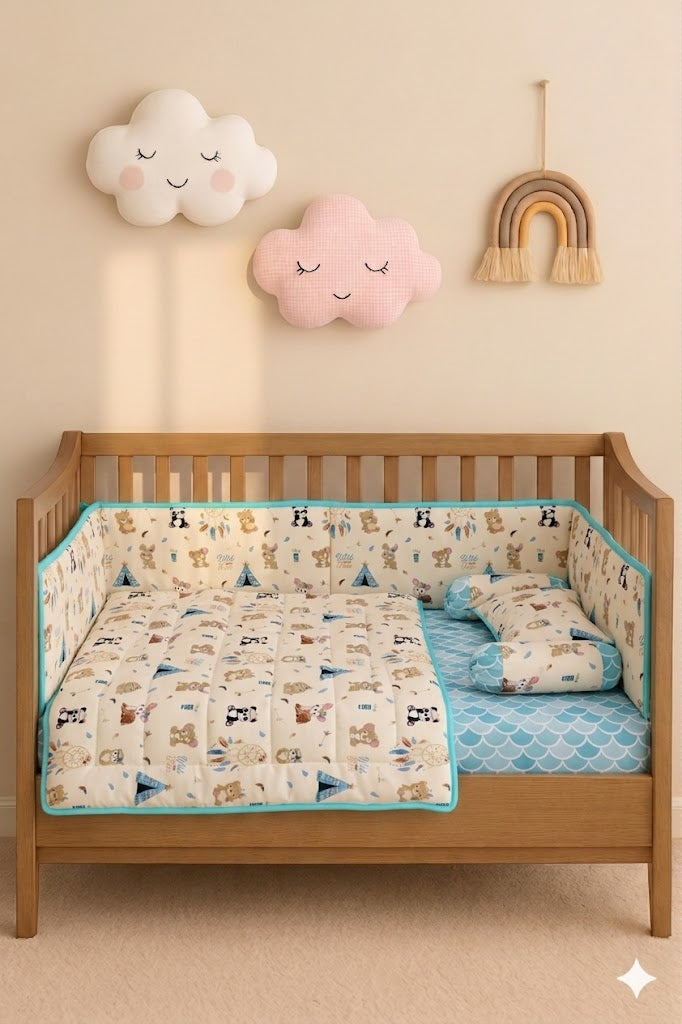 Cartoon Character  Baby Cot Set