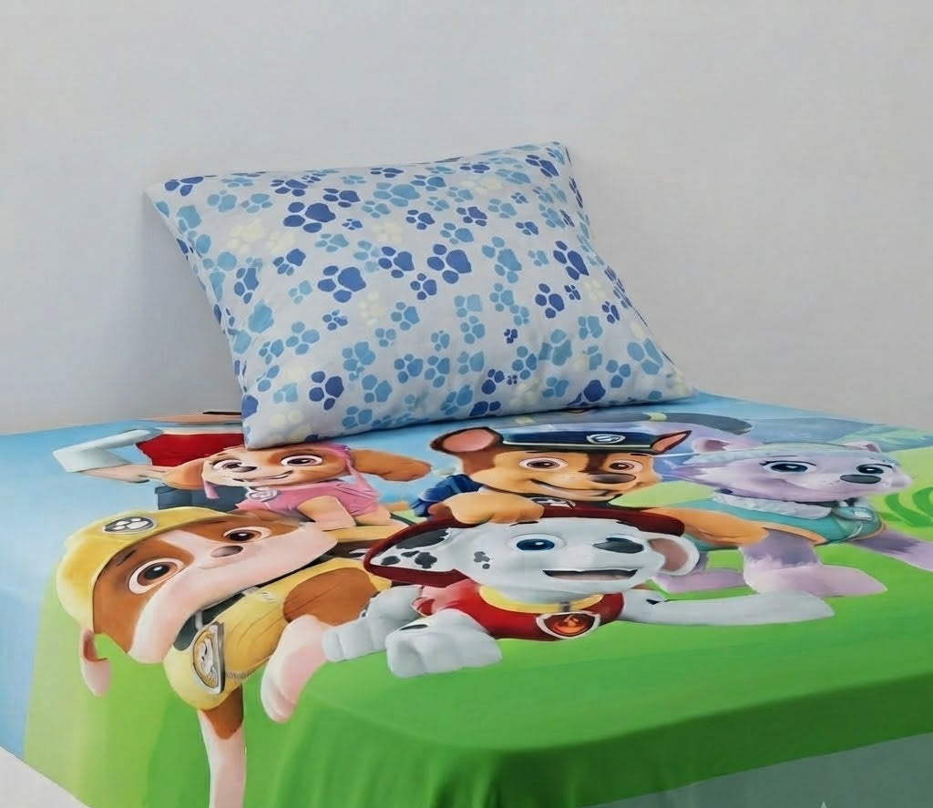 Paw Patrol kids Cotton Bed Sheet