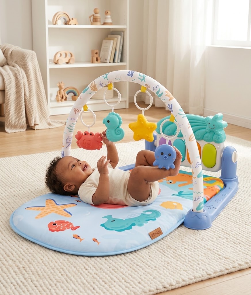 Bibi-Inn 2-in-1 Ocean Theme Piano Playgym