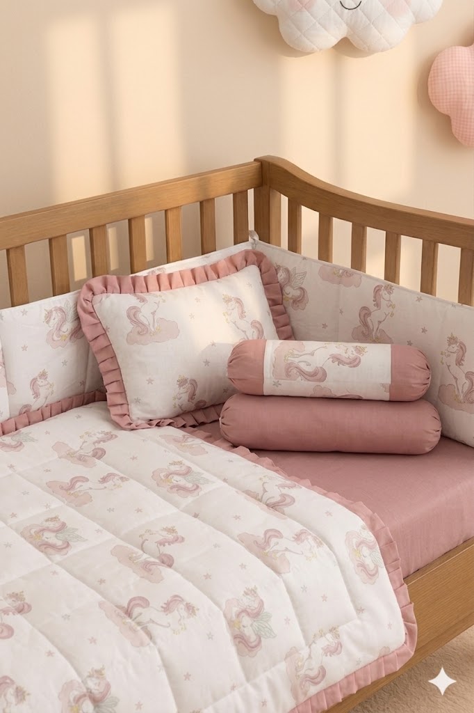 Unicon Themed  Baby Cot Set