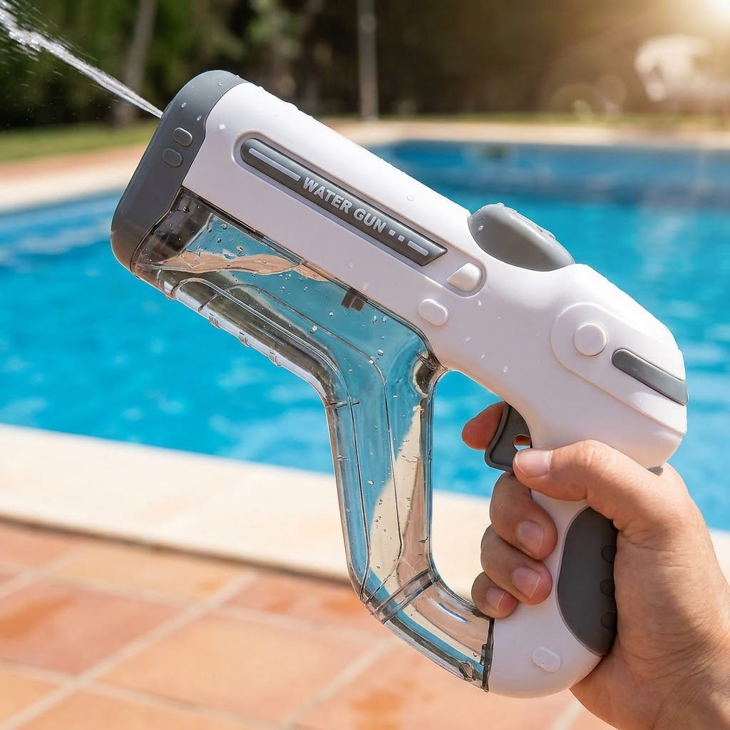 Power Electric Water Gun – Automatic Multiple-Shot Blaster with Rechargeable Battery
