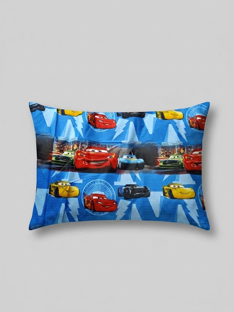 Disney Cars Bright blue background kids Cotton Bed Sheet