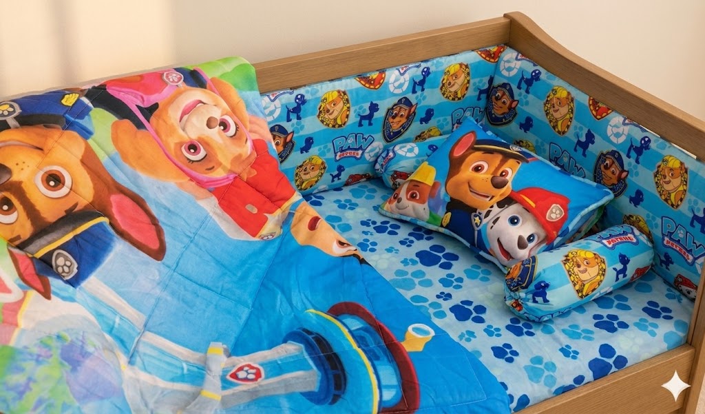 Sonic Cartoon Charater  Baby Cot Set