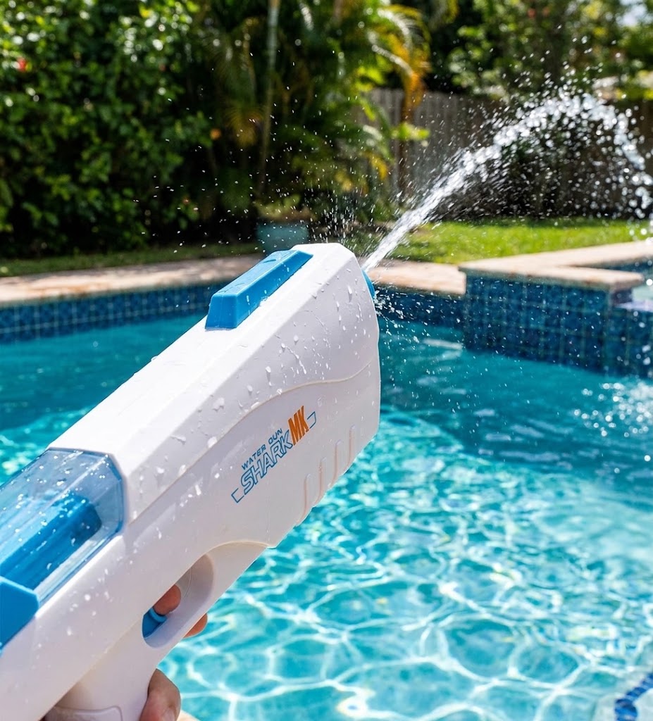 Shark MK Electric Water Gun: Continuous Emission Blaster