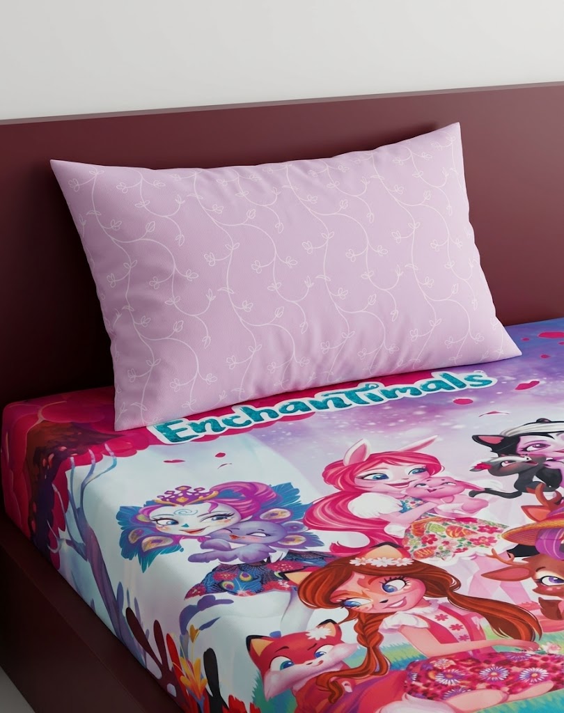 Enchantimals Animated Series Characters kids Cotton Bed Sheet