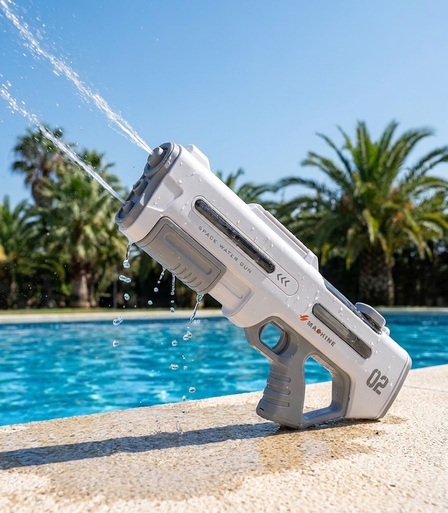 High-Capacity Automatic Dual Spray Heads Electric Space Water Gun
