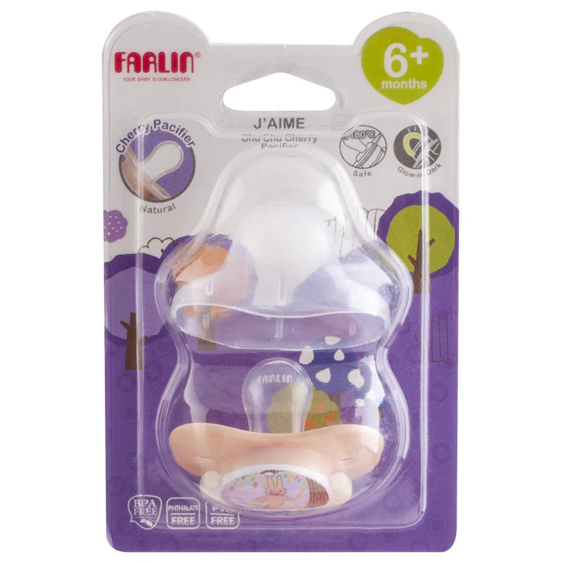 FARLIN CHU CHU PACIFIER-CHERRY 6M+