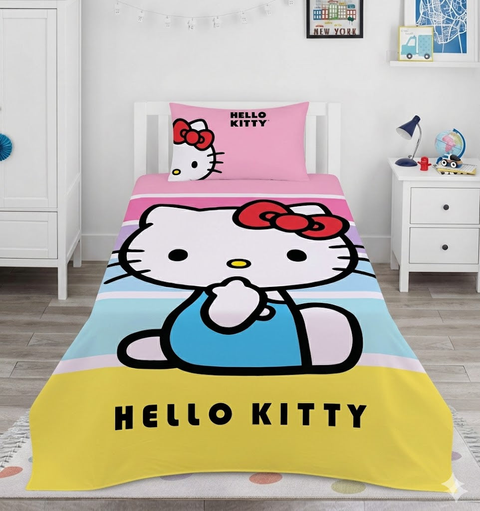 Hello Kitty kids Cotton Bed Sheet