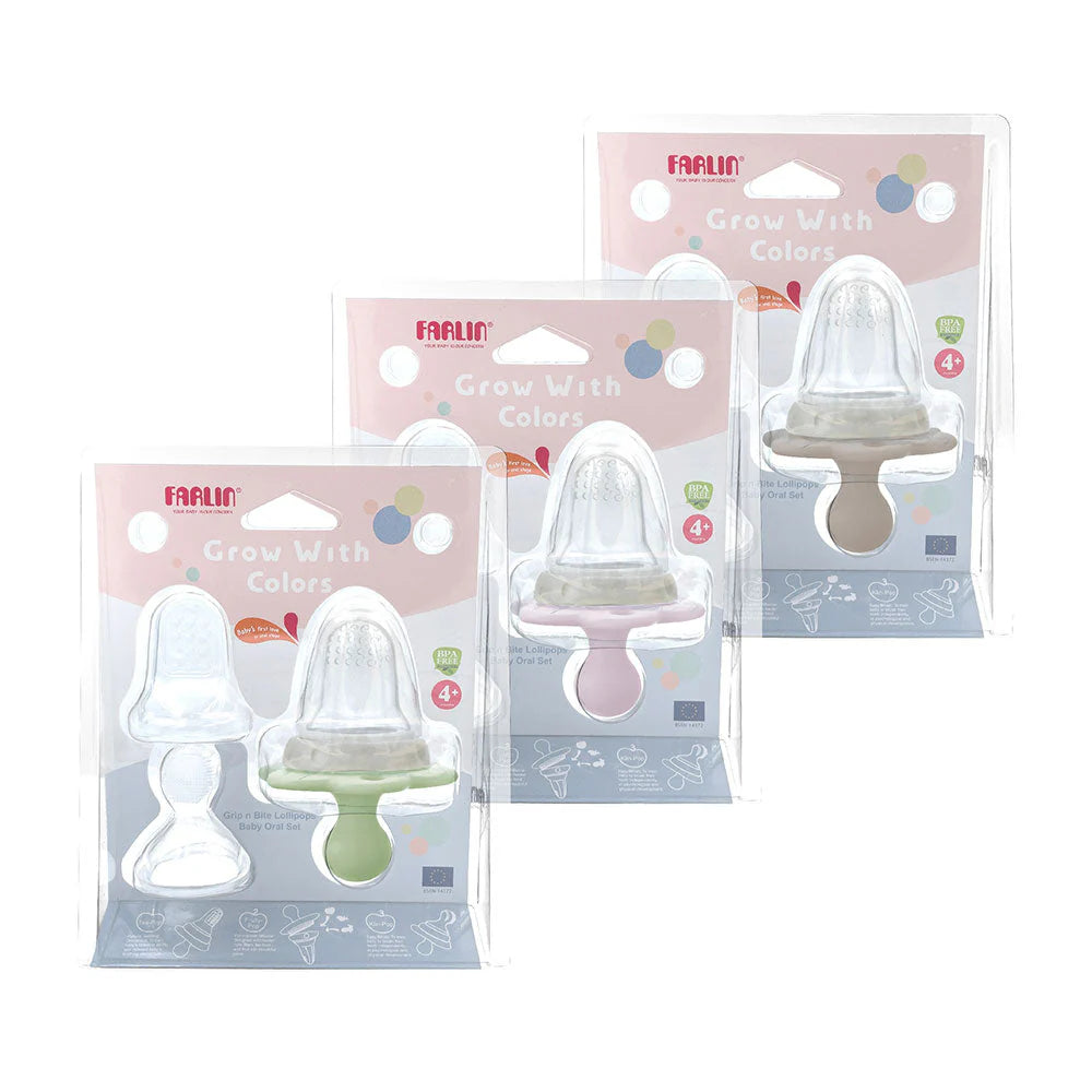 FARLIN GRIP N BITE LOLIPOP BABY ORAL SET