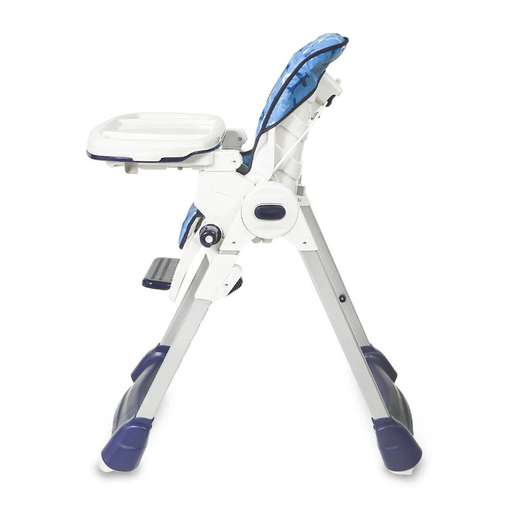 TINNIES BABY ADJUSTABLE HIGH CHAIR BLUE AEROPLANE
