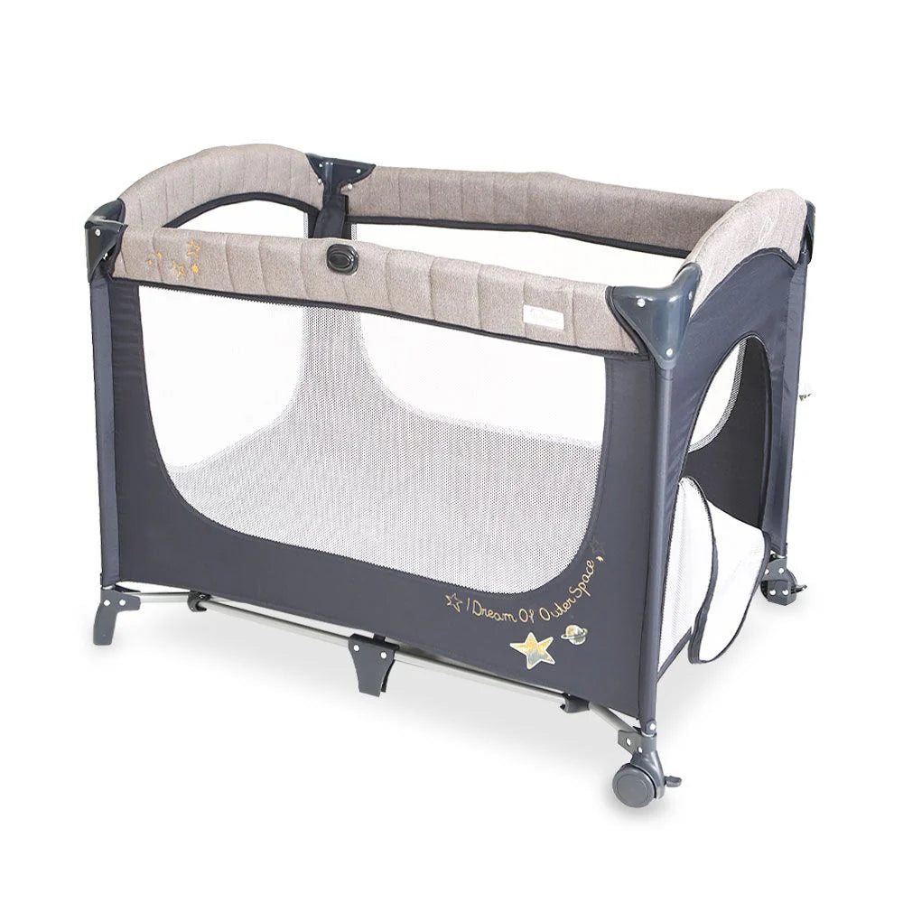 TINNIES DROP SIDE MULTIFUNCTIONAL BABY  PLAY PEN (BLUE)