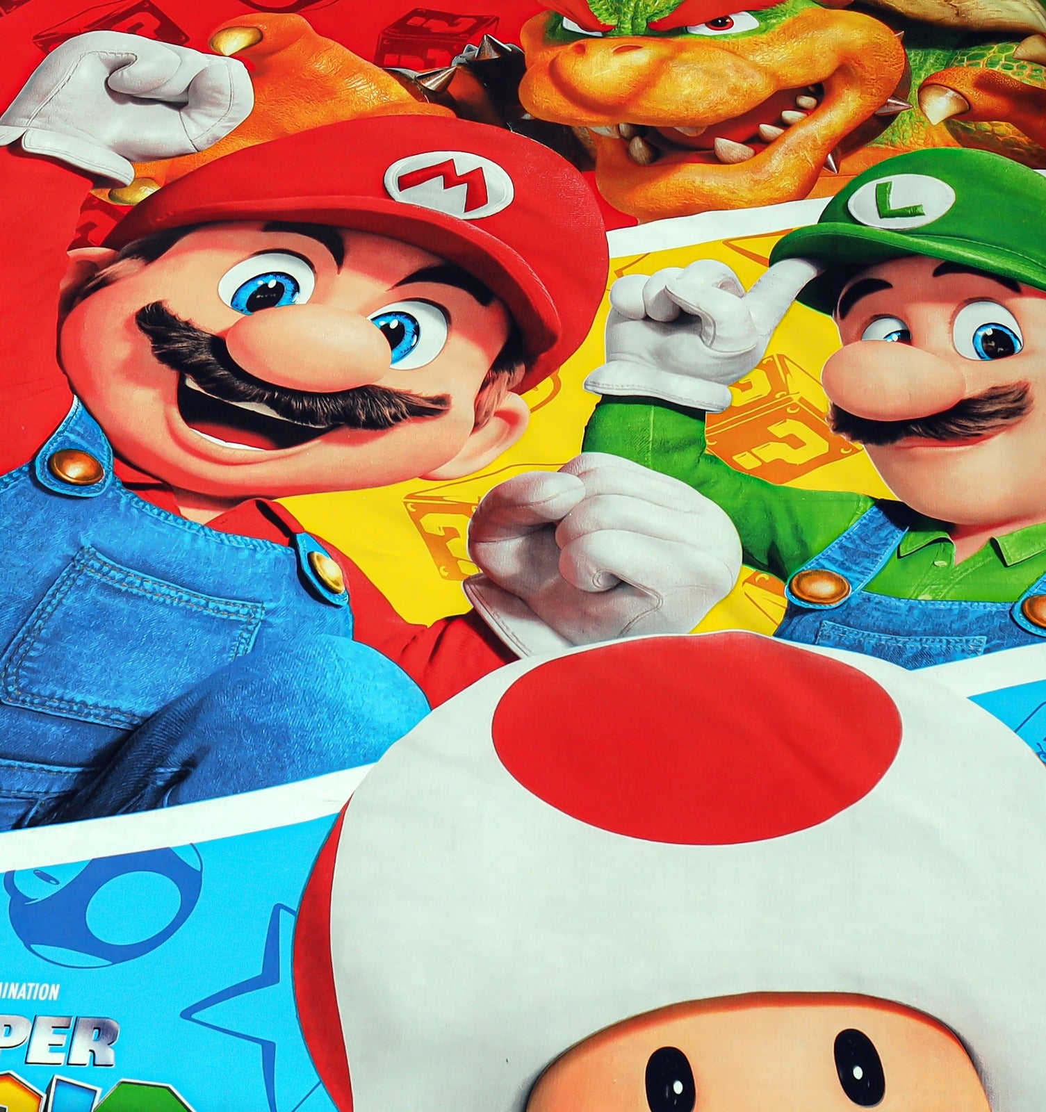 Super Mario Bros kids Cotton Bed Sheet