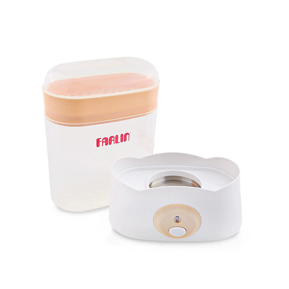 FARLIN STEAM STERILIZER 3 BOTTLES-ORANGE