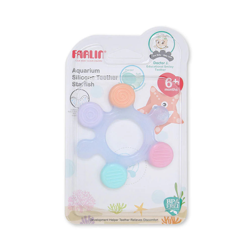 FARLIN SILICONE GUM SOOTHER  STARFISH