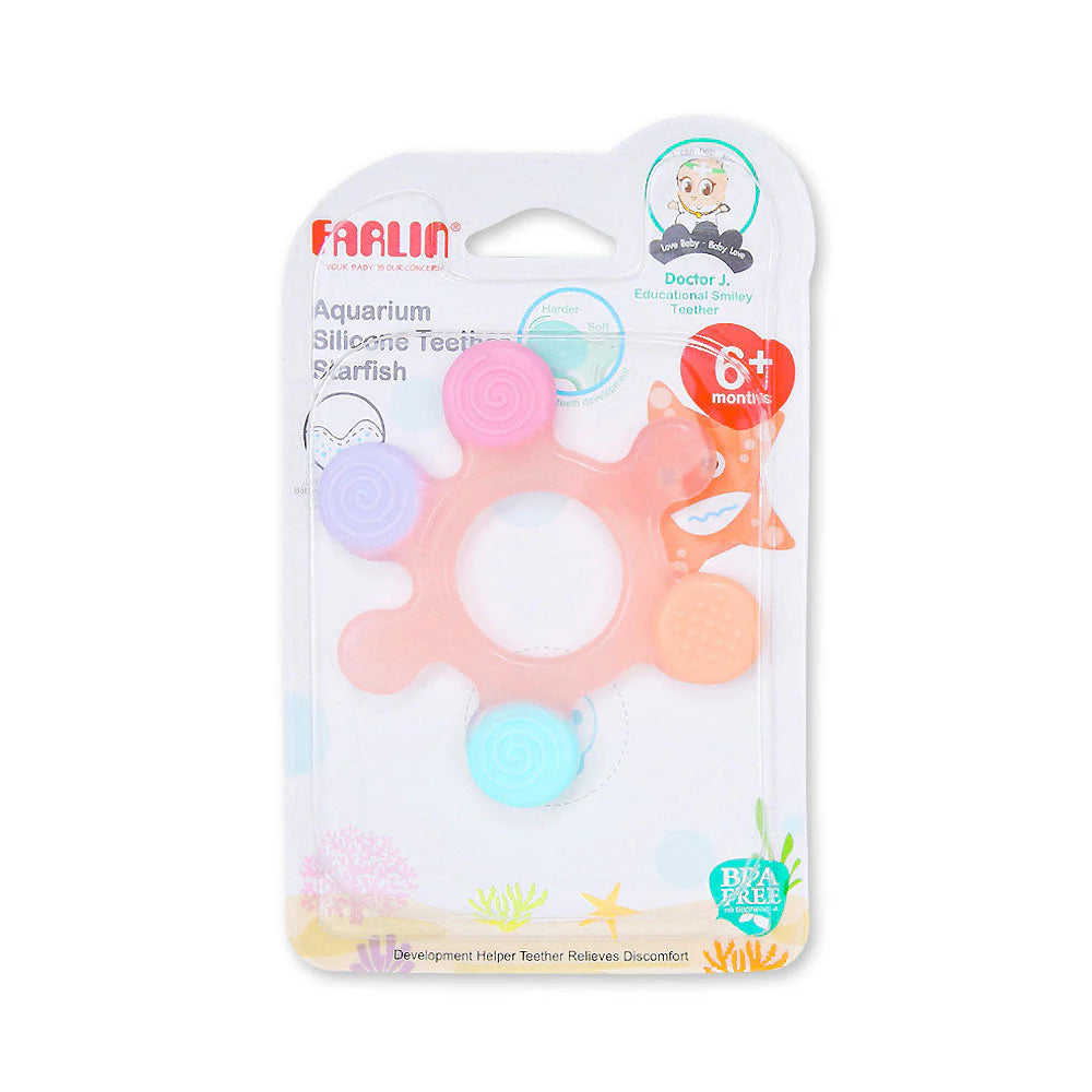 FARLIN SILICONE GUM SOOTHER  STARFISH