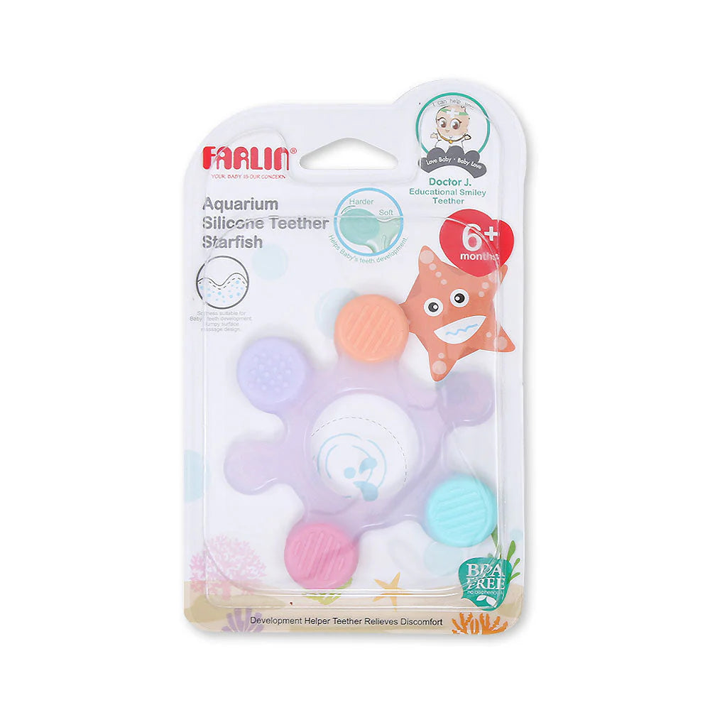 FARLIN SILICONE GUM SOOTHER  STARFISH