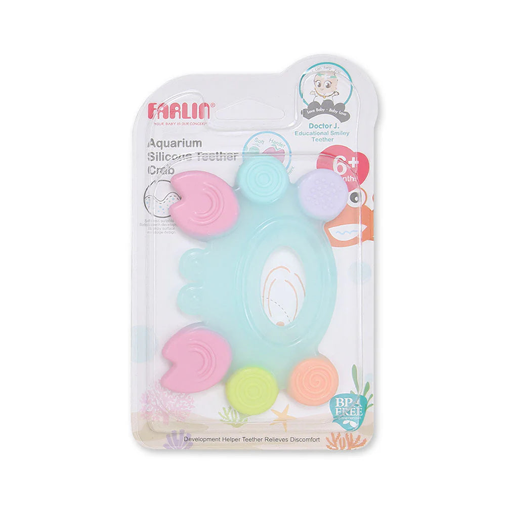 FARLIN SILICONE GUM SOOTHER-CRAB