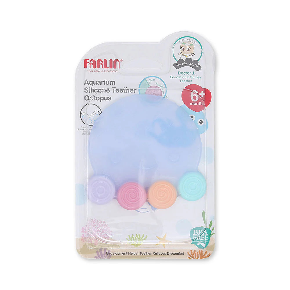 FARLIN SILICONE GUM SOOTHER-OCTOPUS