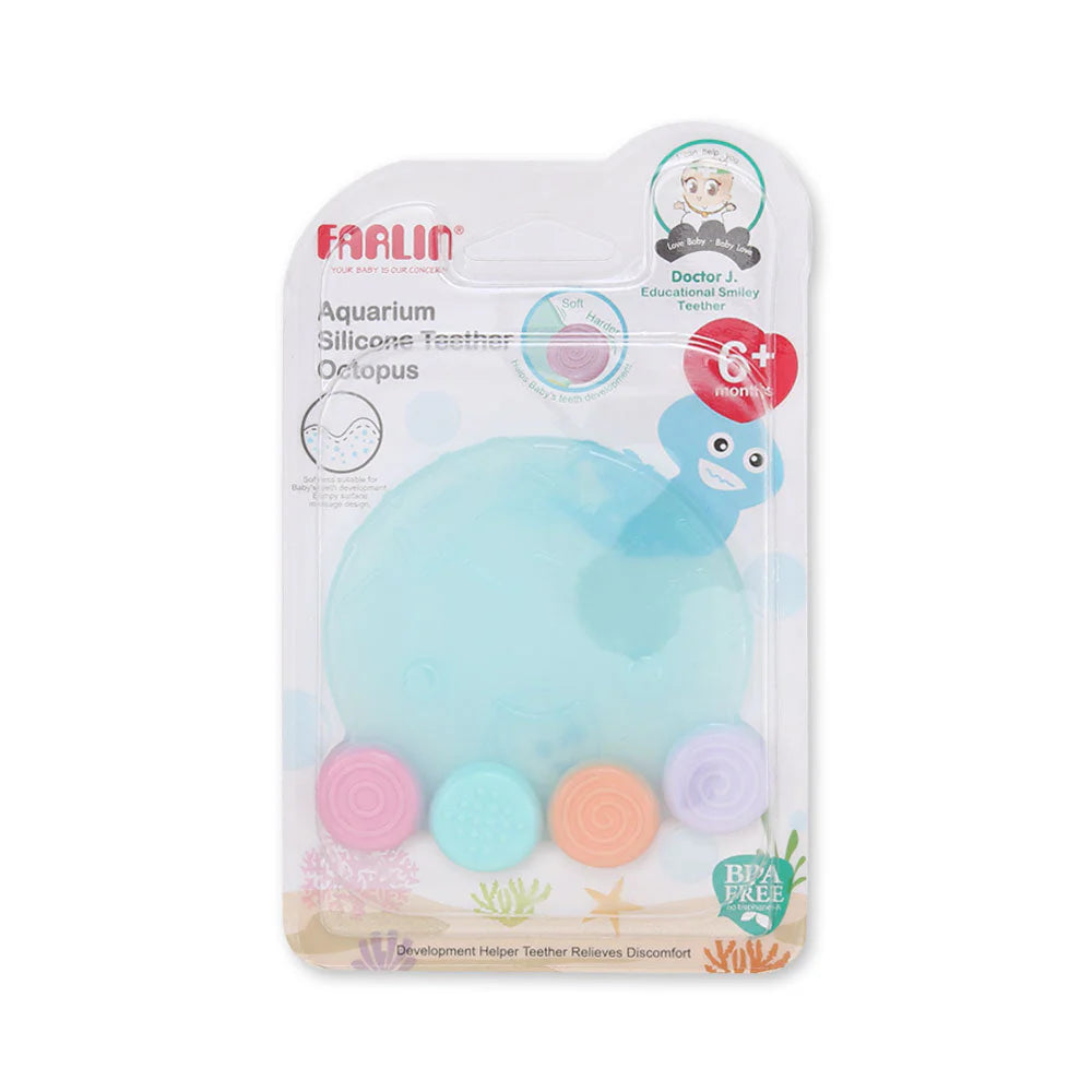 FARLIN SILICONE GUM SOOTHER-OCTOPUS