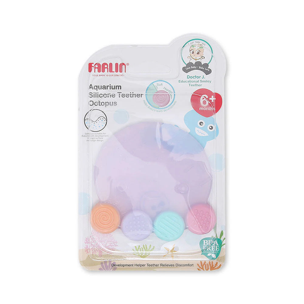 FARLIN SILICONE GUM SOOTHER-OCTOPUS