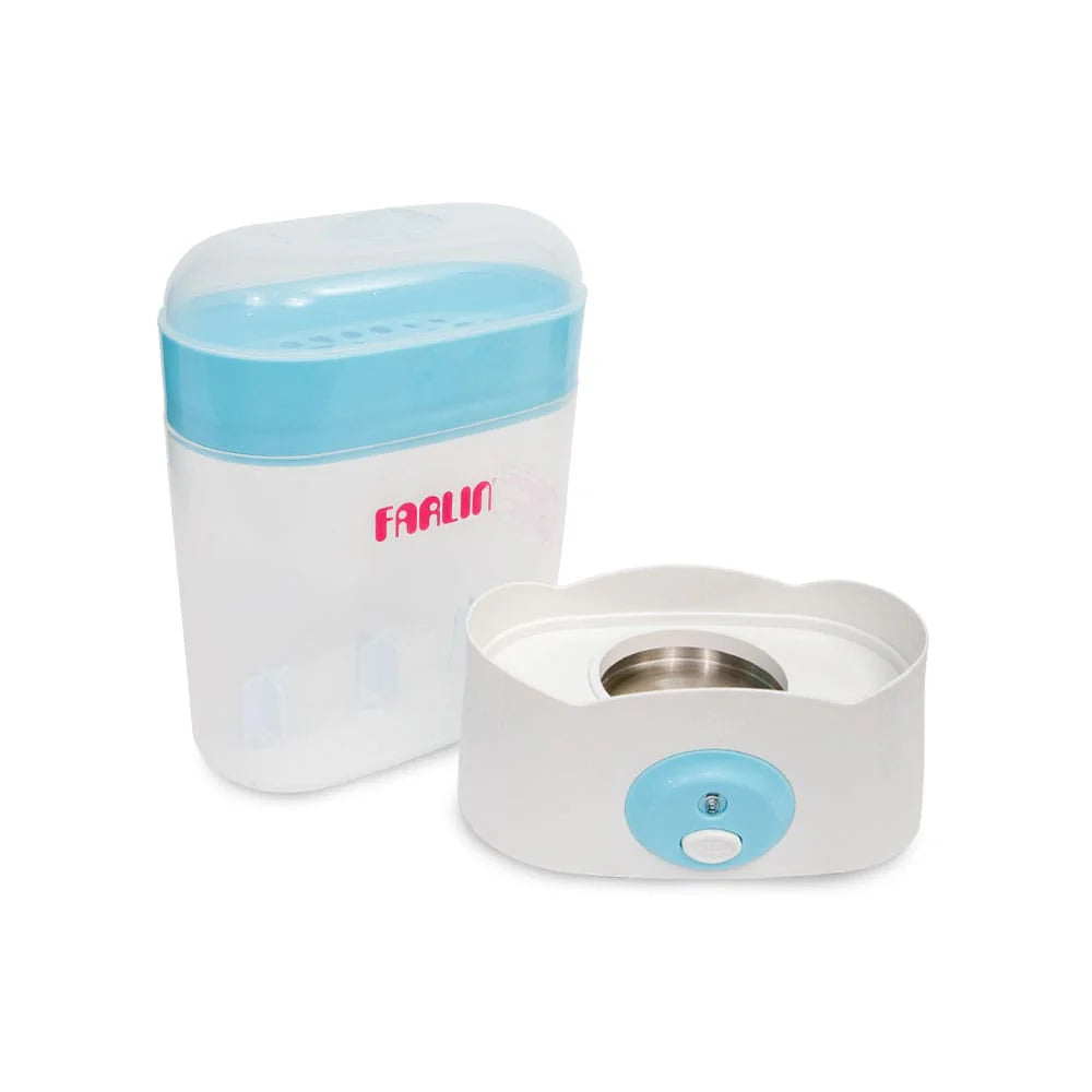 FARLIN STEAM STERILIZER 3 BOTTLES-BLUE