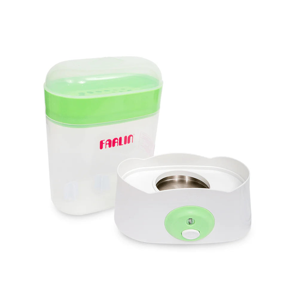 FARLIN STEAM STERILIZER 3 BOTTLES-GREEN