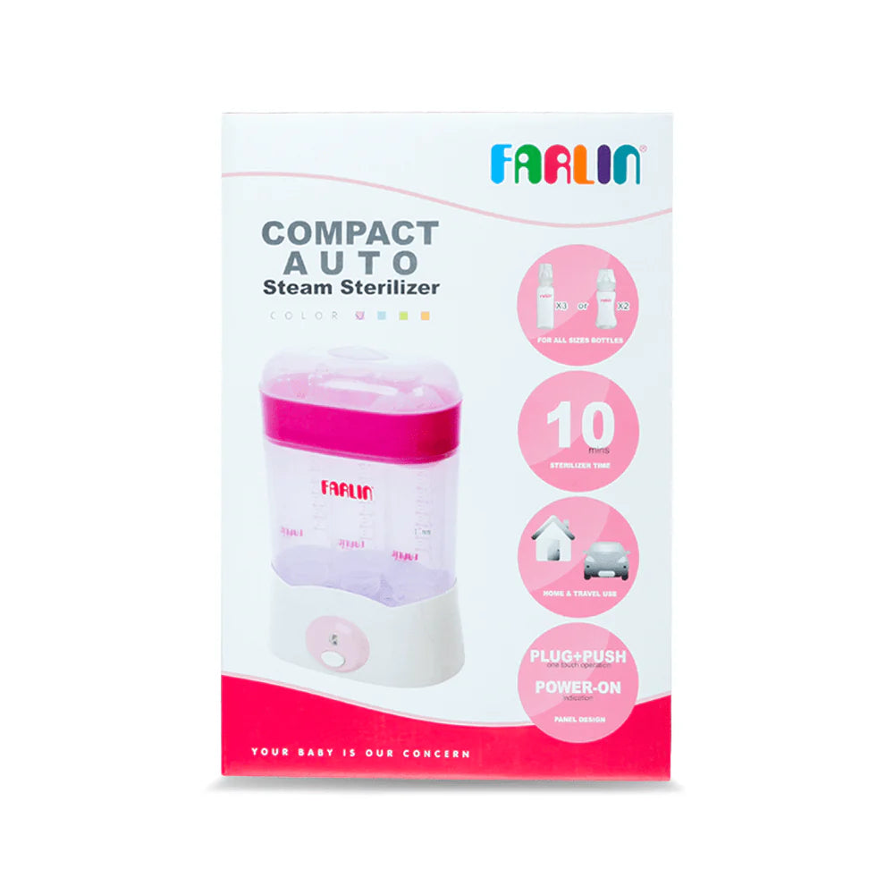 FARLIN STEAM STERILIZER 3 BOTTLES-BLUE