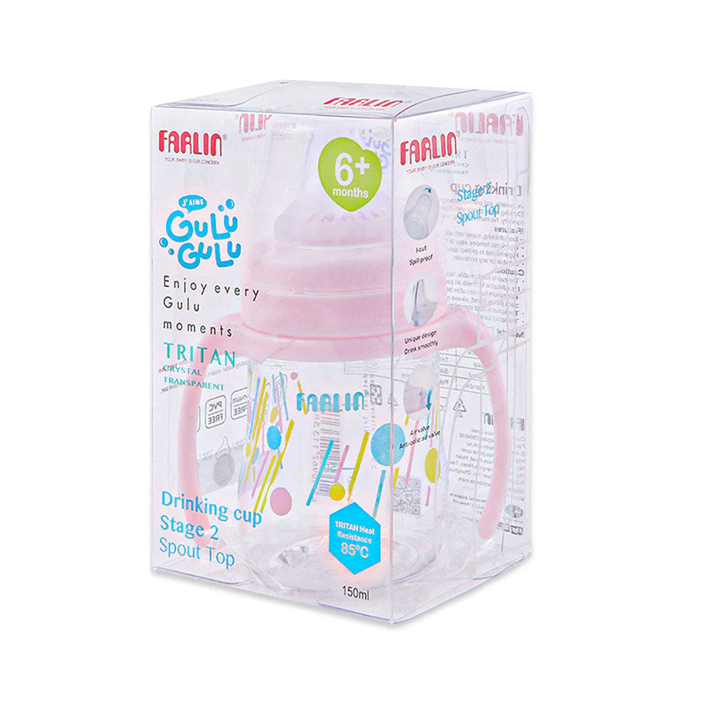 FARLIN DRINKING CUP STAGE 2-SPOUT 150ML-PINK