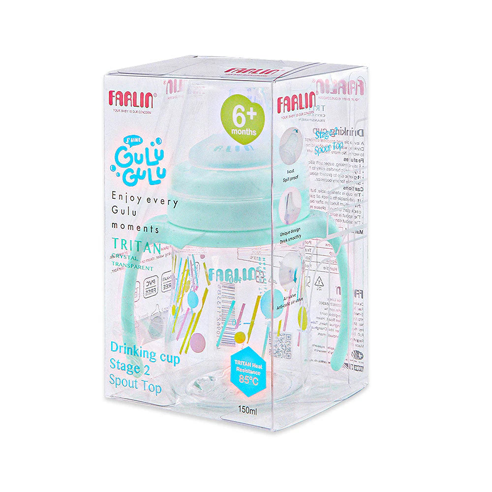 FARLIN DRINKING CUP STAGE 3-STRAW 150ML-GREEN