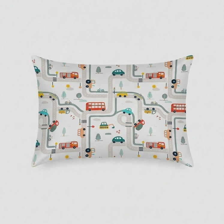 Cityscape-themed kids Cotton Bed Sheet