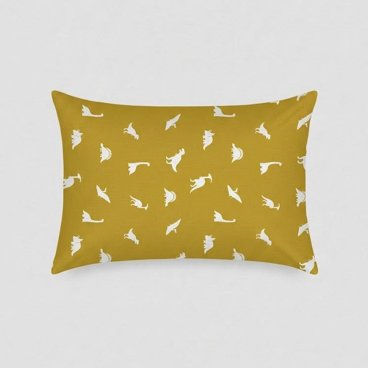 White Dinosaur Themed kids Cotton Bed Sheet