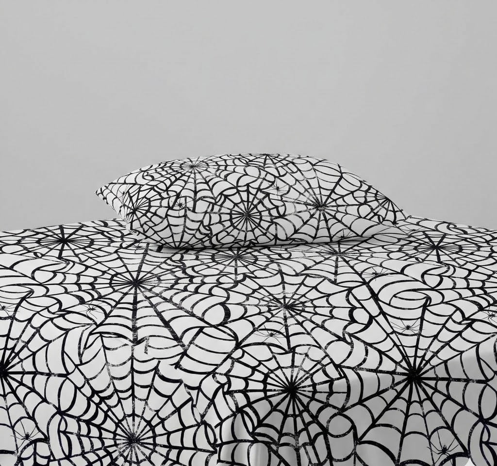 Spiderweb Pattern kids Cotton Bed Sheet