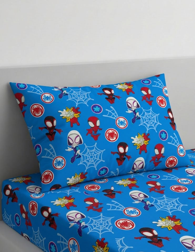 Marvel Spidey and His Amazing Friends Cotton Bed Sheet