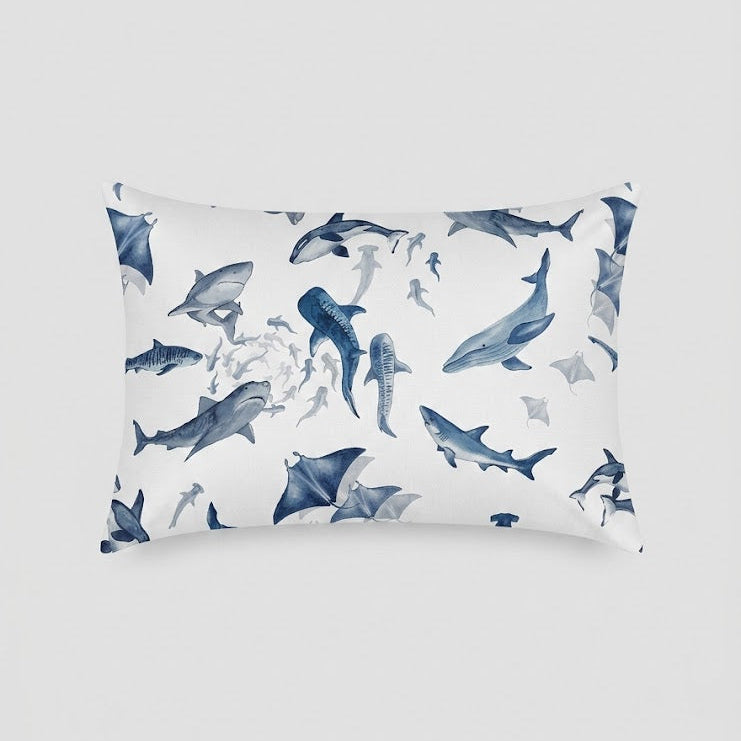 Shark and Dolphin Cotton Bed Sheet