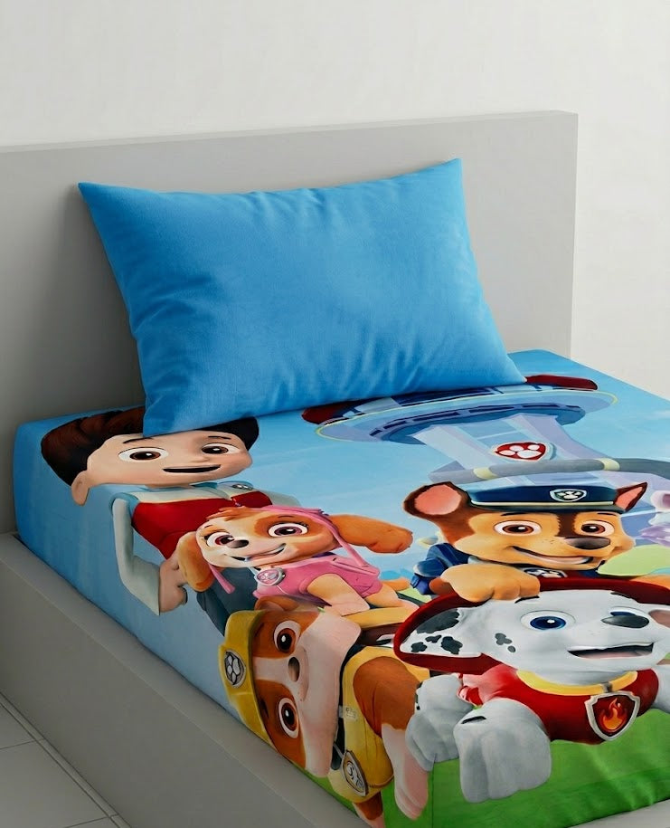 Paw Patrol kids Cotton Bed Sheet