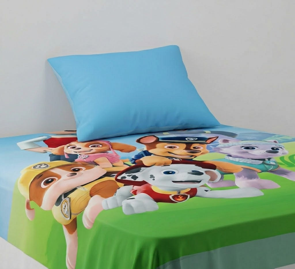 Paw Patrol kids Cotton Bed Sheet